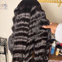 26 Inch Black Wig 