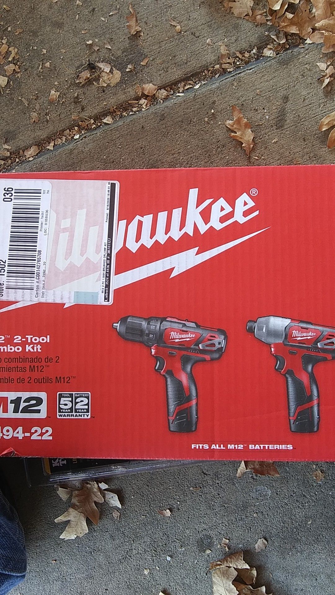 Milwaukee M12 2 tool combo kit drill and you're not nut driver combo listed at $150 at Home Depot asking $75