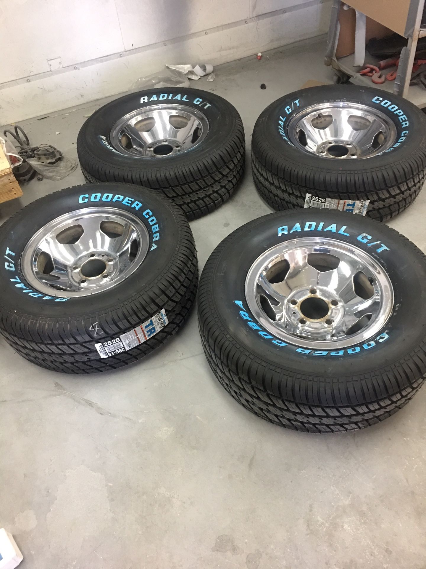 454 Ss Wheels And Tires Only New Tires 275 65 15 Cooper Radial Gt No