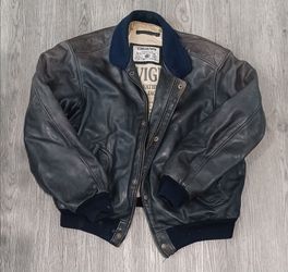 Chevignon Genuine Leather Bomber Jacket