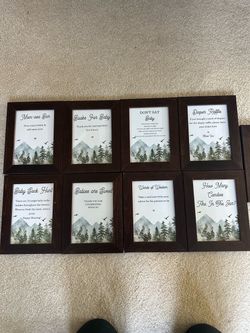 Woodland theme baby shower decor