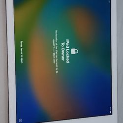 Apple ipad 6th generation 128gb white with box and charger