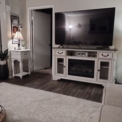 Ashley TV Stand with Fireplace