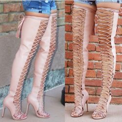 Blush Thigh High Boots