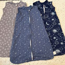 Baby Sleep Sack 0-6 Months 3 Pack 100% Cotton Lightweight
