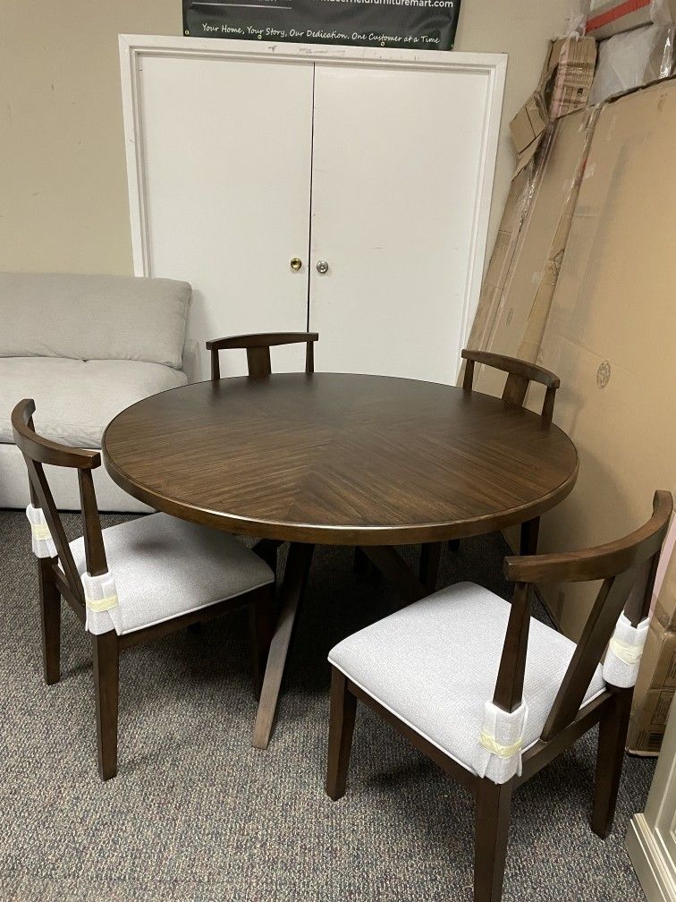 54in circular kitchen dining table and chairs