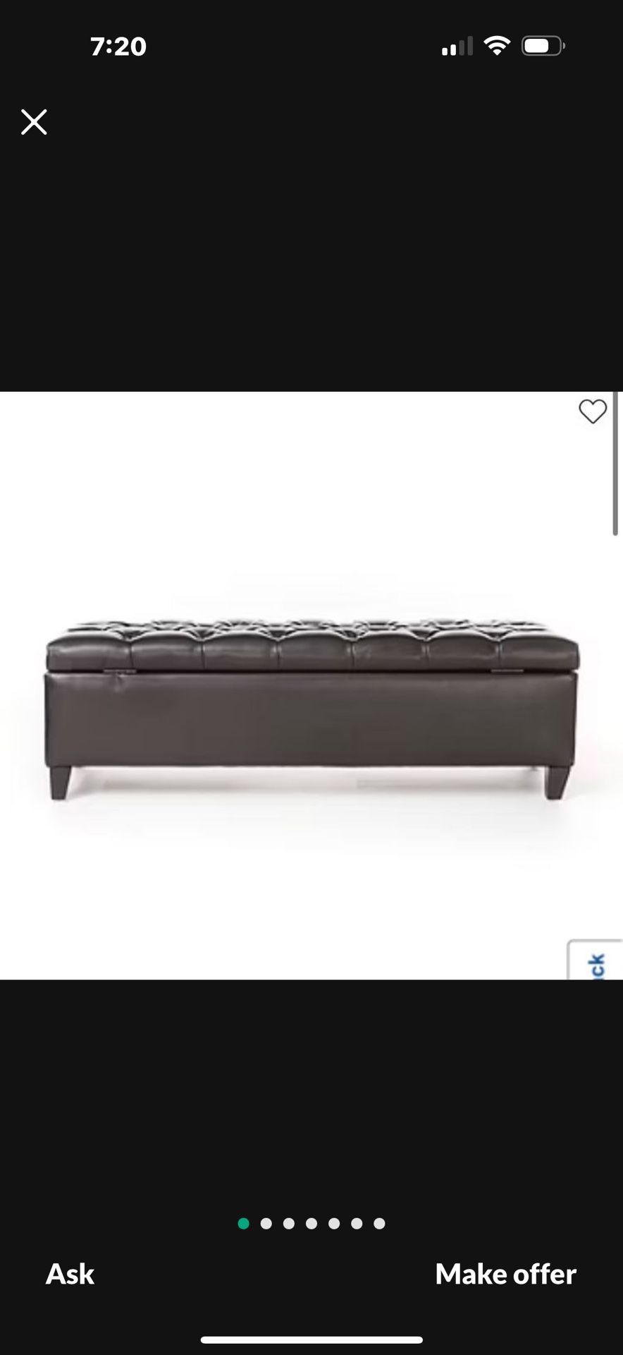 Long Ottoman With Storage