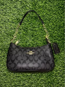 Coach  Signature Black/Grey Shoulder Bag