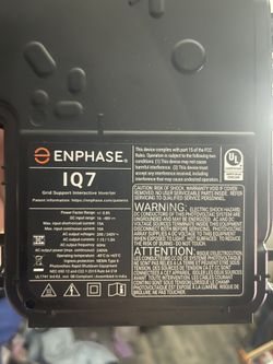 ENPHASE IQ7 Grid Support Inverder