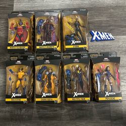 Marvel Legends Apocalypse Wave X-Men Gladiator, Magneto, Punk Storm, Wolverine Tiger Stripe, Sabretooth, Multiple Man, Psylocke Figures