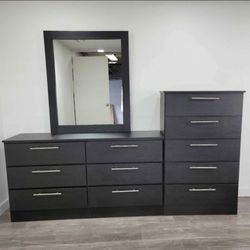 New Dresser Whit Mirror And Chest - Nueva Cómoda Con Espejo Y Gavetero 