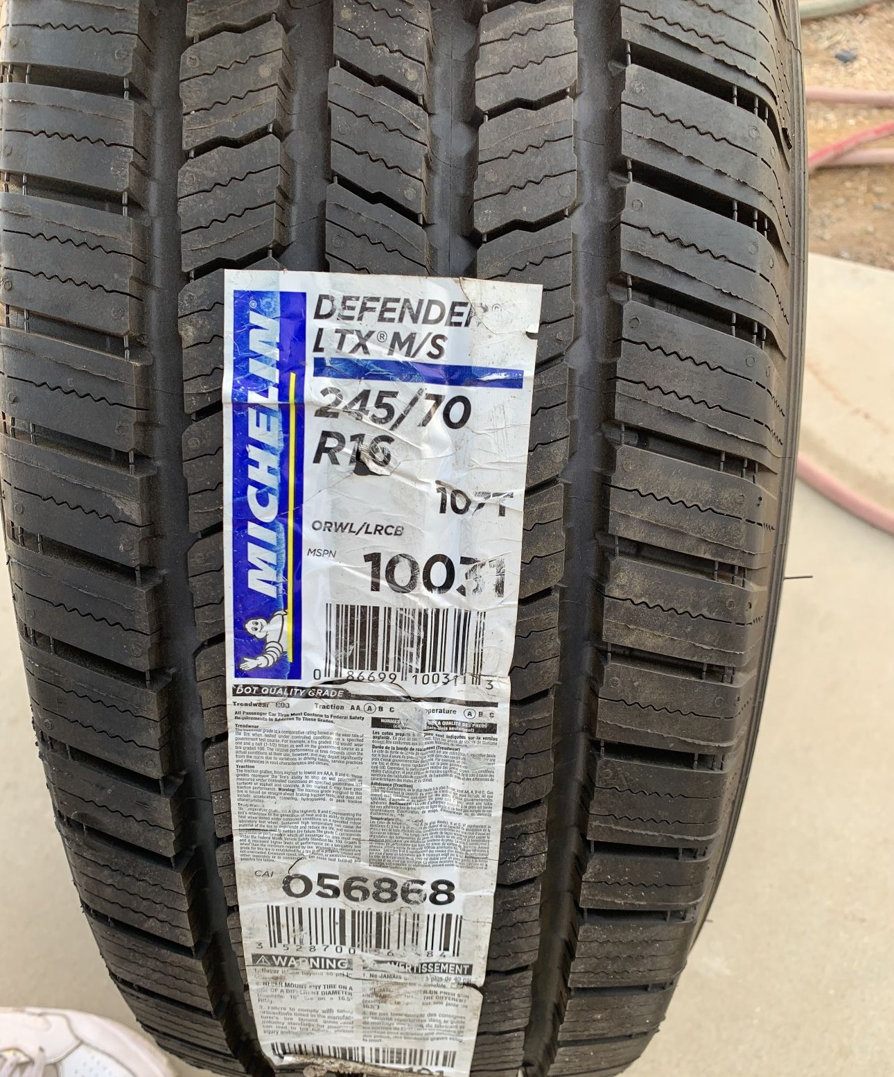 245/70/16 Michelin Tires