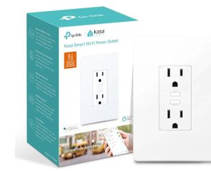 	4.6 4.6 out of 5 stars (6,997)
Kasa Smart Plug KP200, In-Wall Smart Home Wi-Fi Outlet Works with Alexa, Google Home & IFTTT, No Hub Required, 