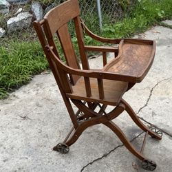 Antique Toddler High Chair