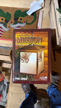 Cabela's Mission Hanging Light Pine Cones