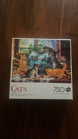 Buffalo Cats Fishbowl Kittens 750-Piece Puzzle