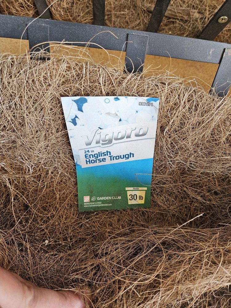 2 Vigoro 24" horse trough deck planter