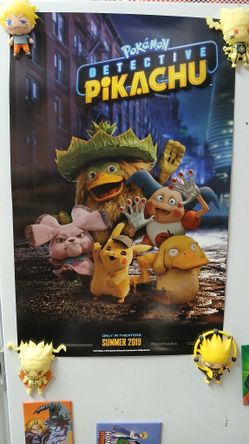 Pokemon Detective Pikachu Poster with Card
