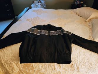 Harley-Davidson Black Zip-Up Racing Jacket