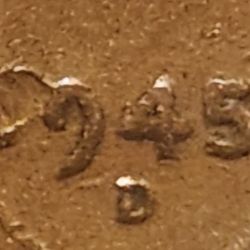 1945 D Lincoln Wheat Penny (error)