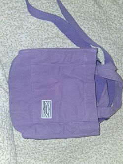 Purple tote purse
