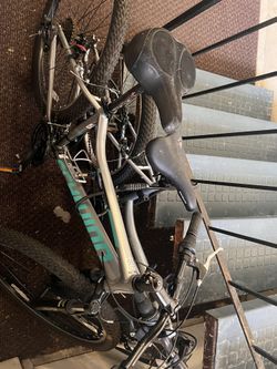 Teal and Silver bike