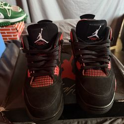 Jordan 4 red thunder size 12 men,130 today only‼️
