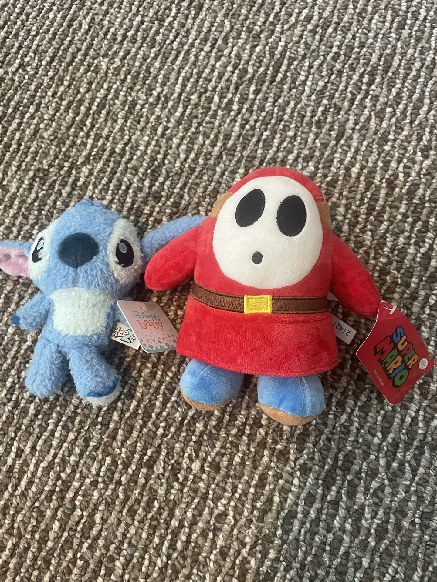 Plush Stitch And Mario Characters