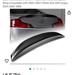 G35 Coupe Carbon Fiber Duckbill