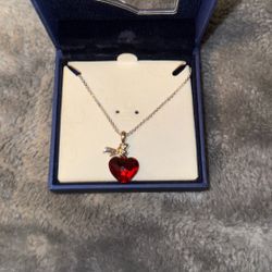 Swarovski Red Heart Pendant 