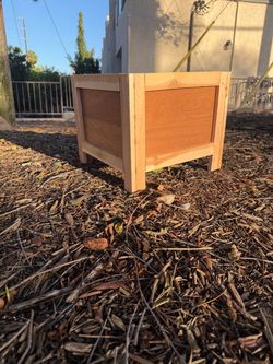 Handmade Cedar and Hardwood Planter box