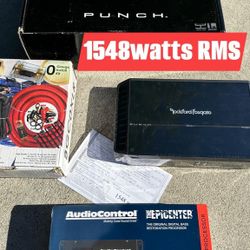 Rockford Fosgate Amp AudioControl Epicenter 0 Gauge Wire Kit