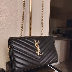 Black Soft Leather Crossbody Bag New 