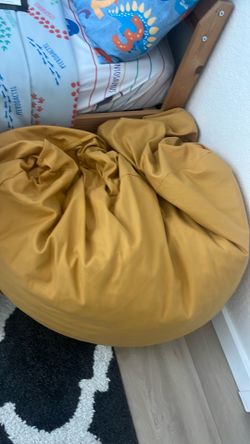 (2) Mustard Huge Bean Bags