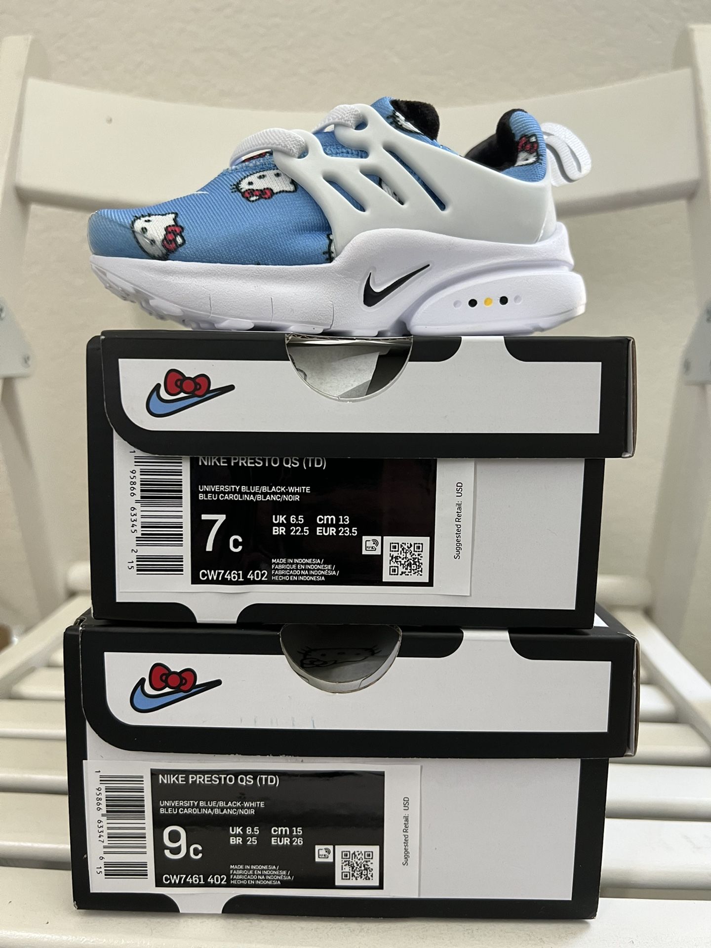 Hello Kitty x Nike Air Presto Size 7c Toddlers San Diego Comic Con Sanrio