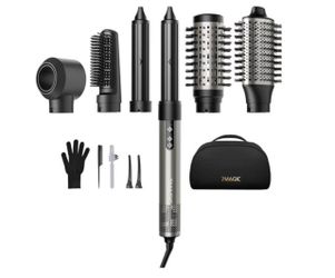 7MAGIC 6 in 1 Multi Hair Styler Dryer Brush, 110,000 RPM High-Speed, Negative lonic, Fast Drying for