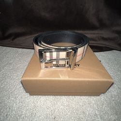 Burberry Reversible Belt Leather 