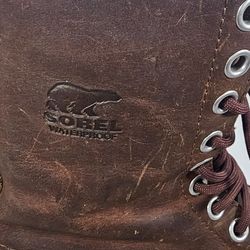 Women's Sorel Water Proof  Blue/Brown Leather -  Size 6.5