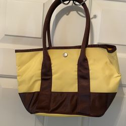Vintage Avon yellow/brown small Tote Bag