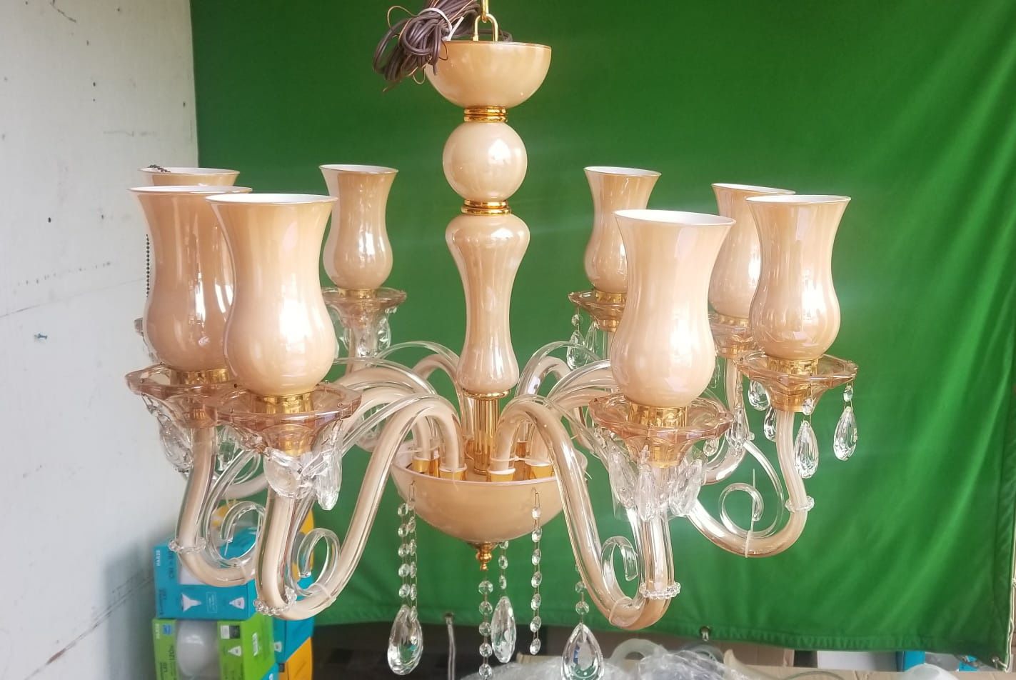 Big crystal chandelier