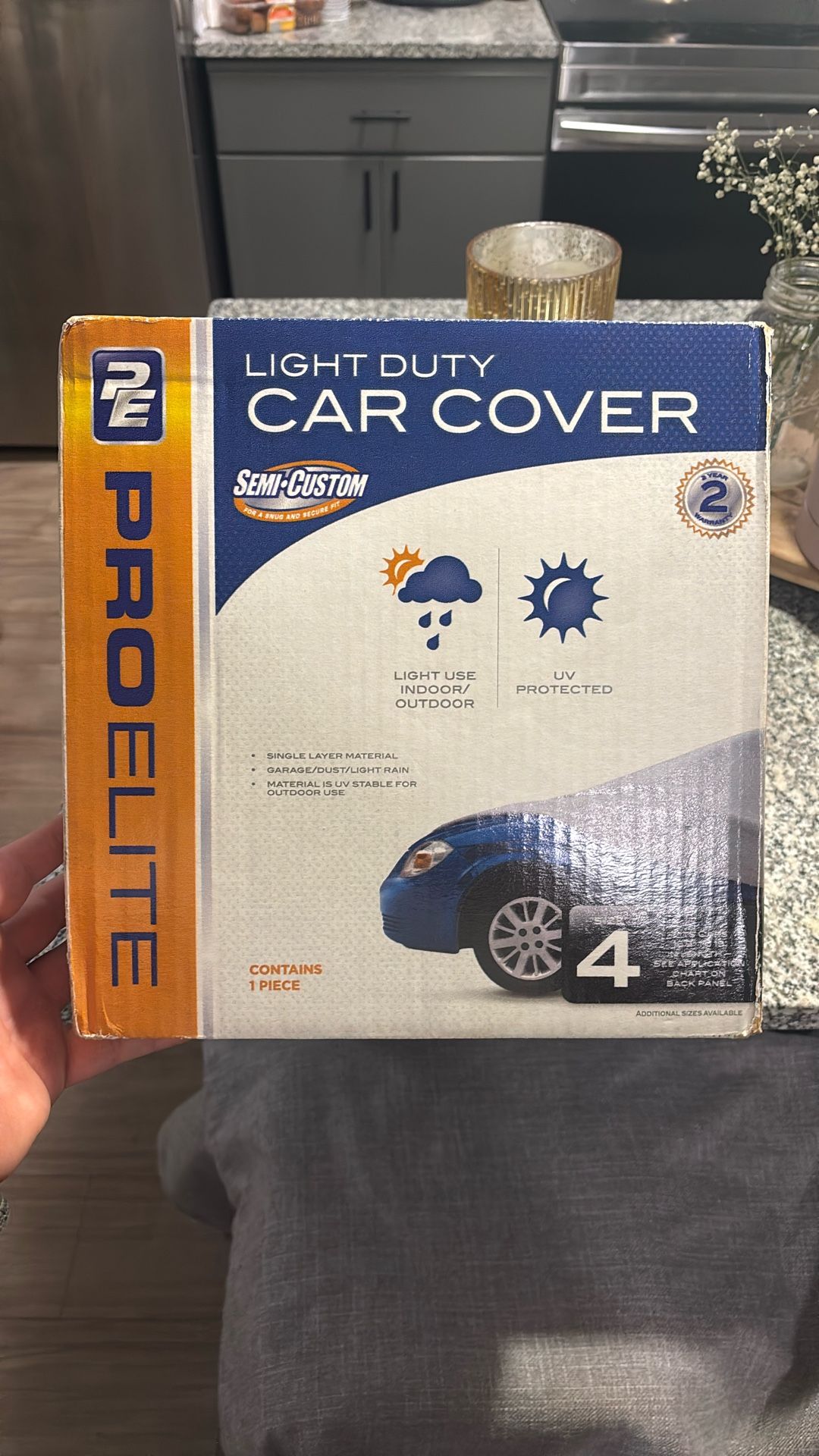 Pro elite light duty car cover indoor outdoor use new