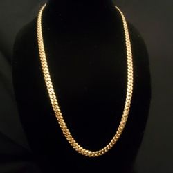 10k Solid Gold New 26" 7.7mm  104 Grams Miami Cuban Link 