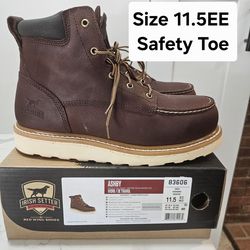 Red Wings Irish Setter Safety Toe Work Boots Size 11.5
