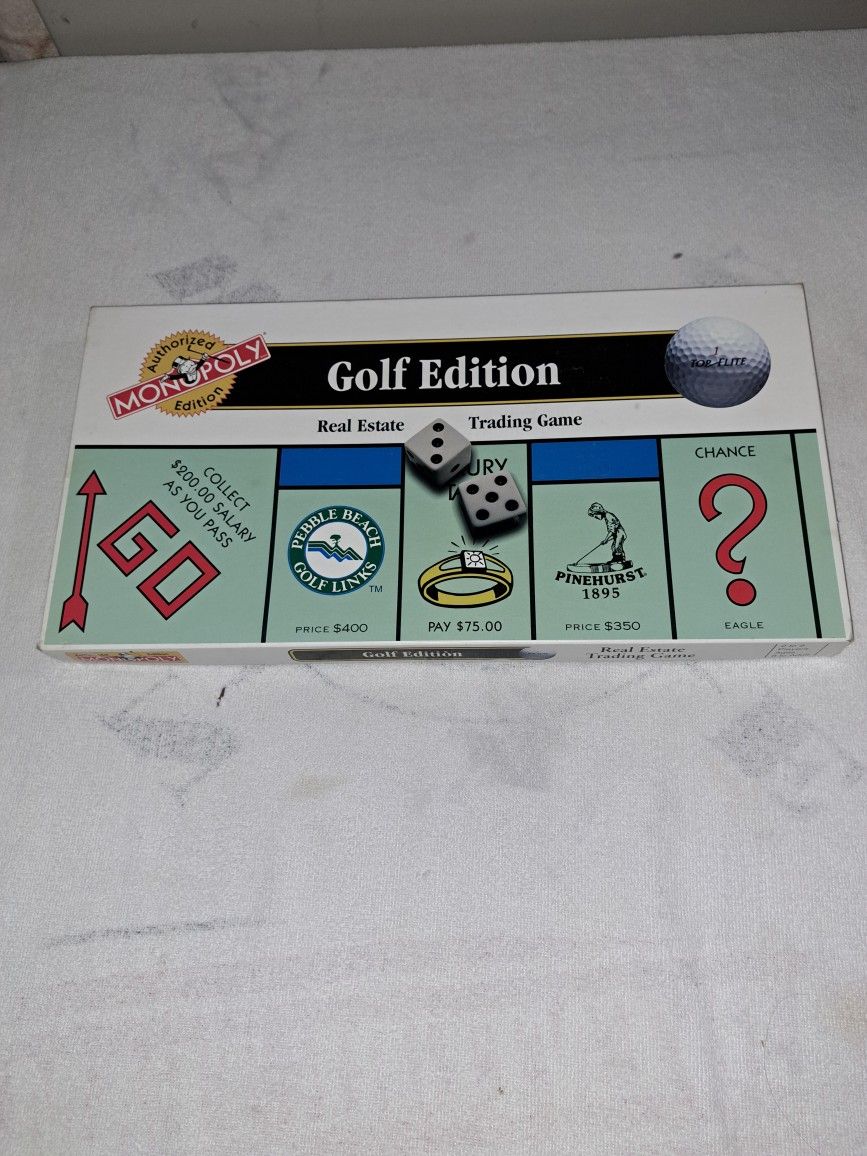 Monopoly Golf Edition Board Game In Excellent Condition (Is Complete Nothing Missing)