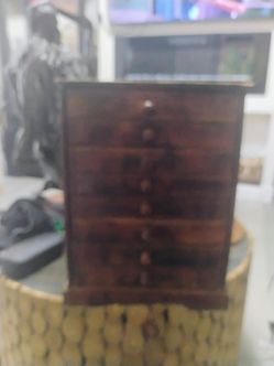 Antique Eight Drawer Collector's Chest