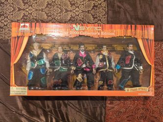 N*Sync On Tour 2000 Collectors Edition No Strings Attached Marionettes Set Of 5