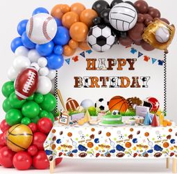 Sport birthday party decorations