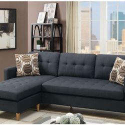 SECSIONAL SOFA BLACK NEW IN BOX ☎️ 1714586,2564 PICK UP PRICE