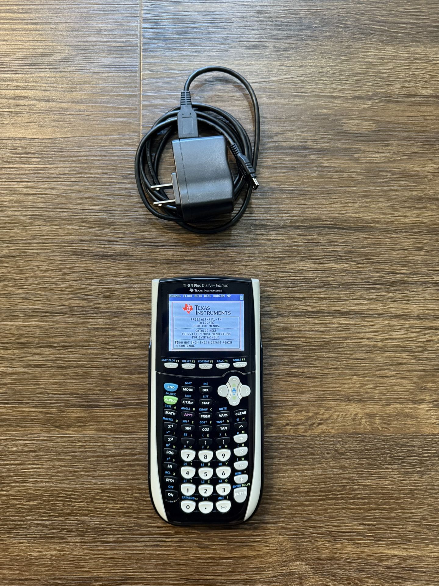 Texas Instruments TI-84 Plus C Silver Edition Graphing Calculator Black/White
