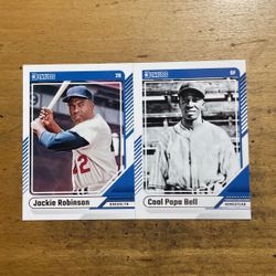 2024 DONRUSS JACKIE ROBINSON/COOL PAPA BELL CARDS